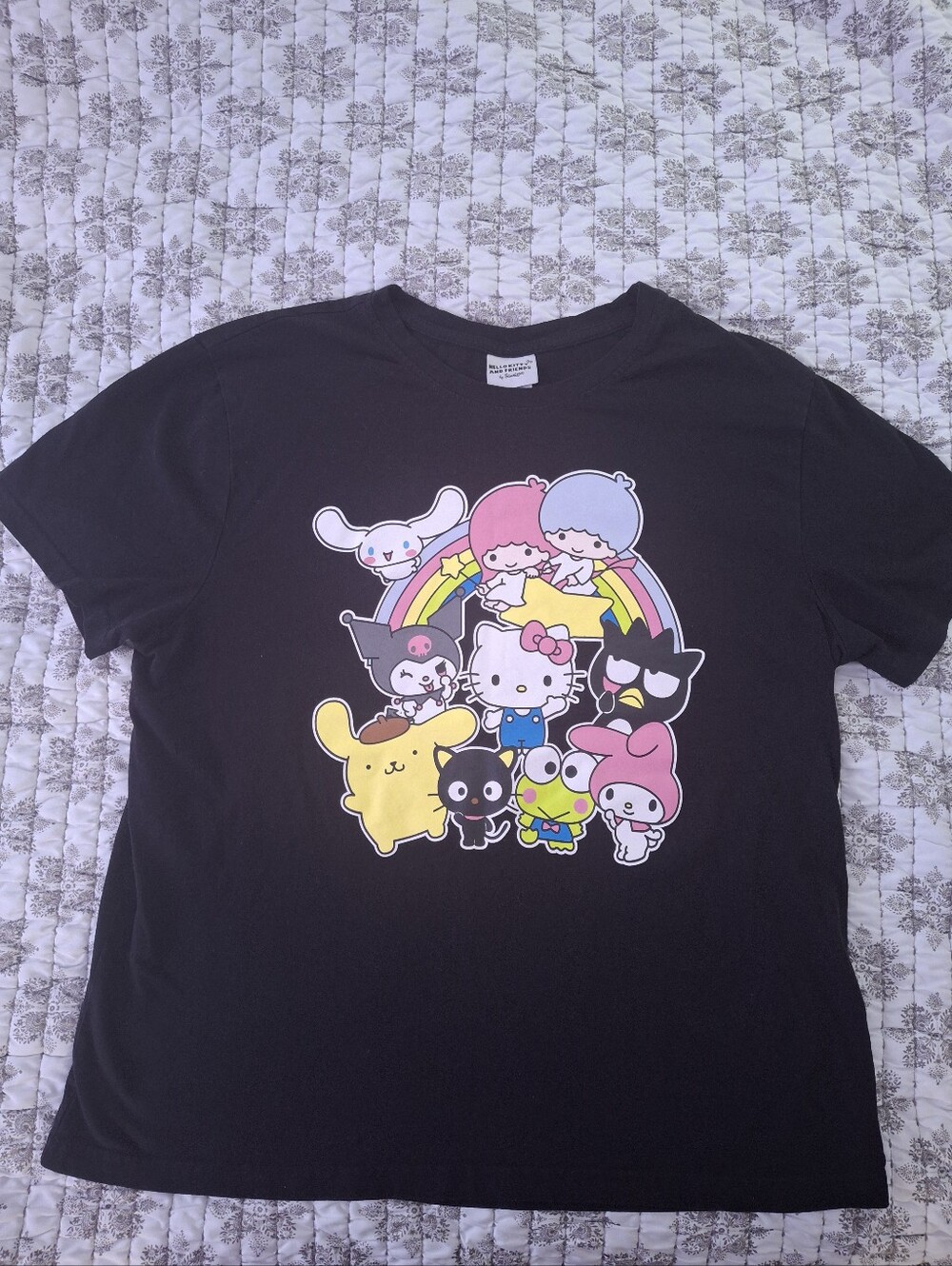 Sanrio Hello Kitty and Friends Black Tee